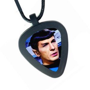 SPOCK Star Trek Pickbandz Real Guitar Pick Unisex Necklace